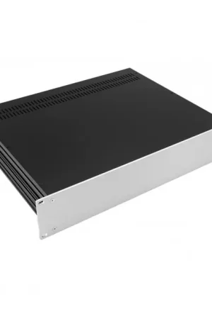 Quantité limitée - HIFI 2000 Boitier Slimline 2U 350mm - Facade 4mm Silver