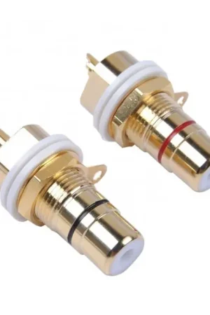 Plus que quelques articles - ELECAUDIO ER-101 Embases RCA Vissage extérieur (La paire)