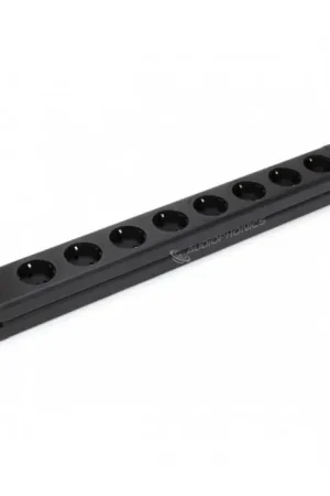 Multiprise DIY Aluminium 8 Ports Schuko Noir - Profitez-en maintenant