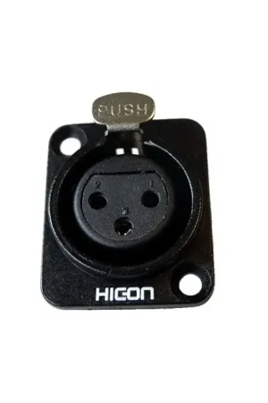 Tendance - HICON Embase XLR Femelle Plaqué Or