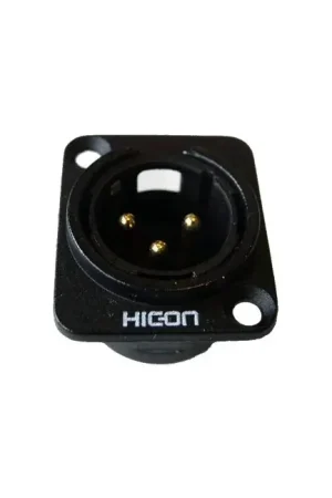 Excellente qualité | HICON Embase XLR Mâle Plaqué Or