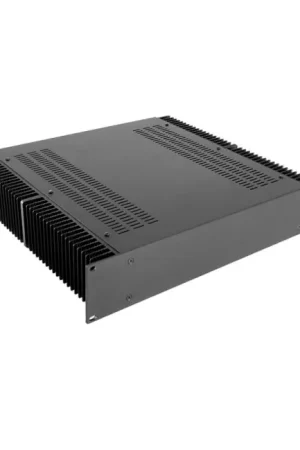 HIFI 2000 Boitier dissipateur 2U 400mm - Facade 4mm Noir - Disponible