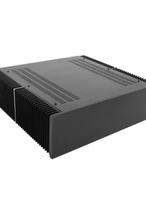 Réduction spéciale | HIFI 2000 Boitier dissipateur 3U 400mm - Facade 10mm Noir