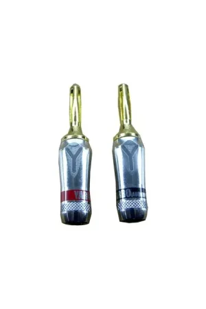 YARBO SC1006 Fiches Bananes plaquées Or 24k Ø4.8mm (La paire) | Nouveau