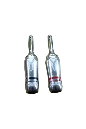 YARBO SC1006 Fiches Banane plaqué Rhodium Ø4.8mm (La paire) | Tout juste disponible