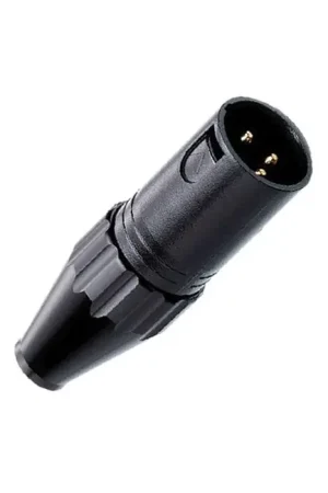 Stock presque épuisé - FURUTECH FP-701M (G) Connecteur XLR Mâle 3 Pôles Plaqué Or Ø9mm (Unité)