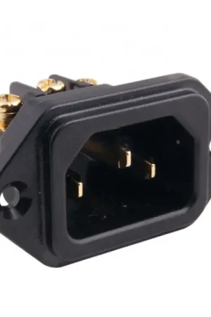Remise supplémentaire | ELECAUDIO ES-3G Embase IEC Cuivre pur Plaqué Or 24k