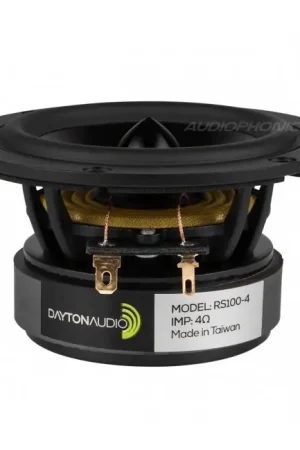 DAYTON AUDIO RS100-4 Reference Haut-Parleur Large Bande 30W 4 Ohm 87dB 80Hz - 20kHz Ø10cm | Bonne affaire