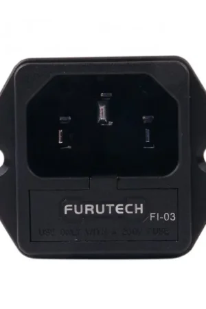 Quantité limitée | FURUTECH FI-03 (R) Embase IEC plaqué Rhodium fusible 5x20mm