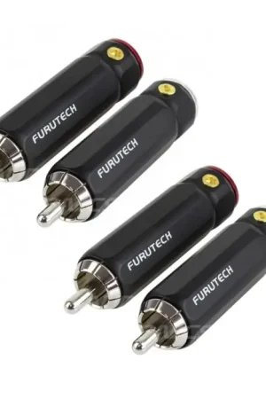 FURUTECH FP-108 (R) Connecteurs RCA OCC plaqué Rhodium Ø9.2mm (Set x4) - Disponible à la commande