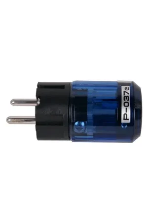 Envoi rapide - OYAIDE P-037E Connecteur Secteur Schuko Type E/F Bronze Phosphoré Plaqué Argent / Rhodium Ø17mm