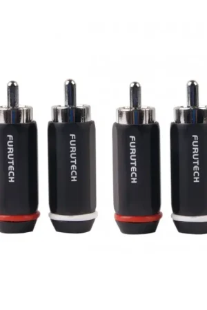 Dernier arrivage - FURUTECH FP-126 (R) Connecteurs RCA plaqué Rhodium Ø7.2mm (Set x4)