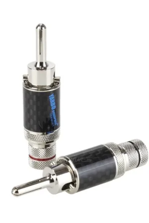 YARBO SC-2009RCF Fiches Banane Verrouillables Rhodium Ø8.5mm (La paire) - Réduction spéciale