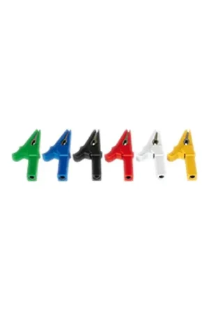 Achetez maintenant - Jeu de 6 Pinces Crocodile Embase Fiche Banane 4mm