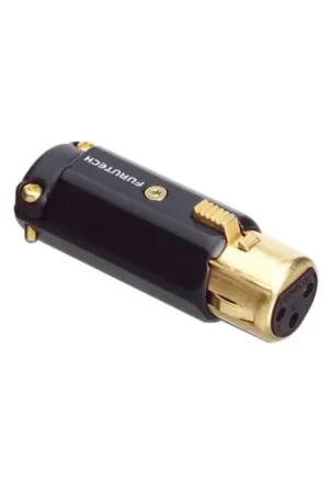 Prêt à expédier - FURUTECH FP-602F-N1 (G) Connecteur XLR Femelle 3 Pôles Plaqué Or Ø12mm (Unité)