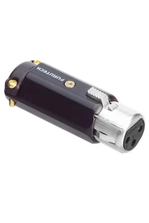 Soldes | FURUTECH FP-602F (R) Connecteur XLR Femelle 3 Pôles Plaqué Rhodium Ø12mm (Unité)