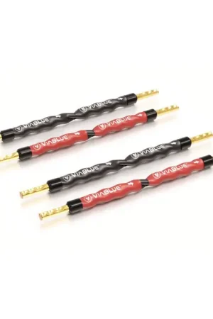 Remise supplémentaire | VIABLUE SC-4 Jumper Shunt Manchons nus Borniers HP 10cm ( Set x4)