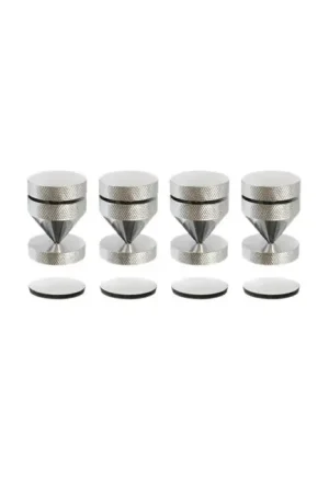 DYNAVOX Pointes de Découplage M6 Laiton Chrome (Set x4) | Affaire à saisir