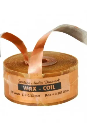 Très demandé | JANTZEN AUDIO WAX COIL 000-8380 Bobine à Ruban Ciré 14AWG 1.3mH