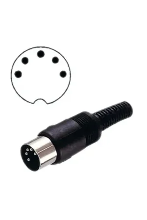 Connecteur DIN Mâle 5 Broches | Retour gratuit