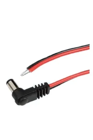 Nouveau produit | Câble d'Alimentation Jack DC 5.5 / 2.1mm Coudé 0.4mm² 2m