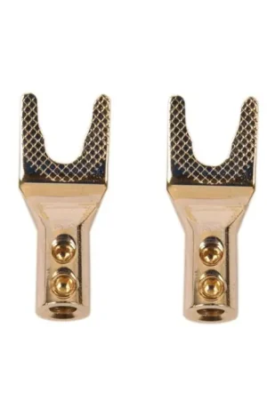 JANTZEN AUDIO Fourche plaquée Or Ø3.8mm (La paire) | Prix réduit