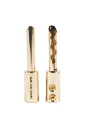 JANTZEN AUDIO Fiches Banane BFA Plaqué Or Ø4mm (La paire) | Disponible maintenant