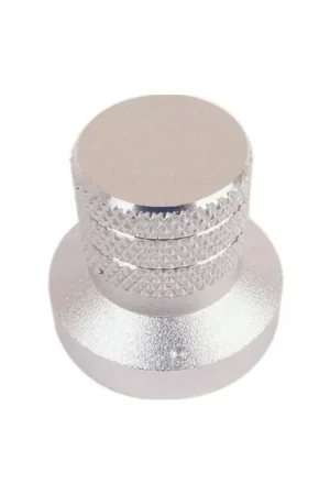 Bouton Aluminium Anodisé Axe Méplat 30×20×28mm Ø6mm Argent - Haute qualité