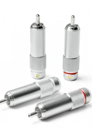Derniers jours | OYAIDE Genesis Connecteurs RCA Plaqués Platine / Rhodium Ø9mm (Set x4)