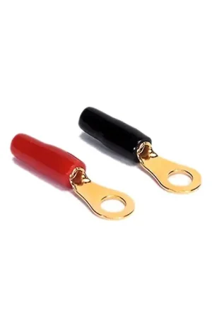 Top des ventes - DAYTON AUDIO Cosse à Oeillet Isolée Plaquée Or Ø3.5mm Noir/Rouge (x4)