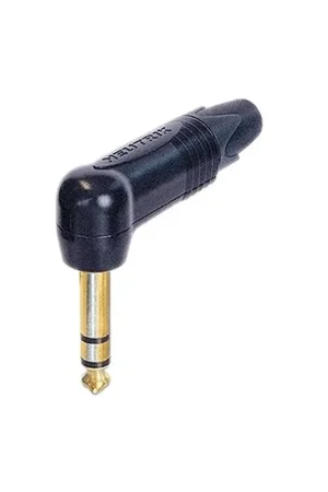 Fin de série - NEUTRIK NP3RX-B Connecteur Jack 6.35mm Coudé stéréo Ø9mm (Unité)