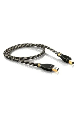 Stock presque épuisé | Viablue KR-2 Silver Câble USB-A Male/USB-B Male Plaqué Or 0.5 m