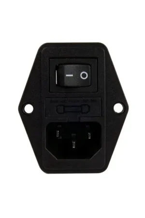 Disponible à la commande - Embase IEC + Interrupteur + Porte fusible 10A
