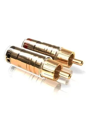 Soldes | VIABLUE TS Connecteurs RCA plaqué Or Ø8mm (Set x4)
