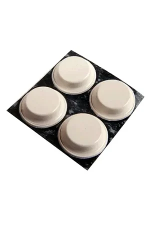 3M BUMPON Pieds Polyuréthane 13x3.5mm Blanc (Set x4) - Prix cassé