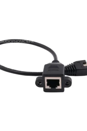 Retour gratuit | Passe cloison Ethernet RJ45 (Panel Mount) 25cm