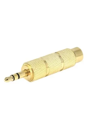 Adaptateur Jack mâle 3.5mm vers Jack 6.35mm femelle Stéréo Plaqué Or | Offre spéciale