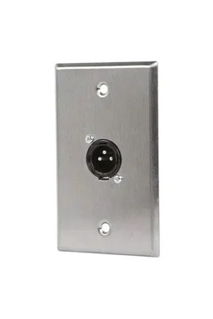 Plaque "Silver" Embase XLR Mâle 3 pôles - À ne pas manquer