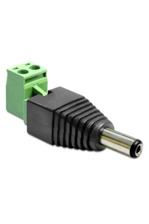 Réduction | DELOCK Adaptateur Jack DC 5.5 / 2.1mm Mâle vers Borniers à Vis