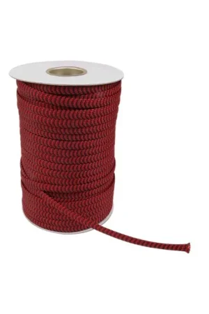 ELECAUDIO NR-10 Gaine Tressée Extensible Nylon (PP) Rouge 07-15mm | Promo exceptionnelle