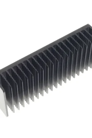 Radiateur dissipateur thermique anodisé Noir 200x80x40mm - Prix cassé