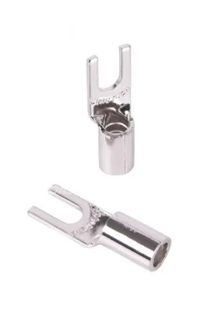 Prix mini - FURUTECH FP-209-10 (R) Fourches Pur cuivre Plaqué Rhodium Ø4mm (Set x10)