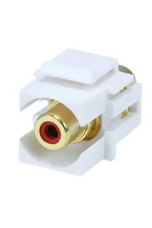 KEYSTONE RCA-RD-FL Embase RCA encastrée (Rouge) - Direct usine