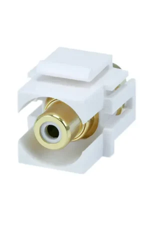 KEYSTONE RCA-WH-FLI Embase RCA encastrée (Blanc) | Cette semaine uniquement