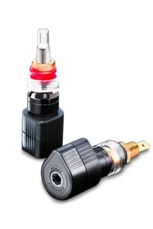 FURUTECH FT-809 (R) Bornier Cuivre pur plaqué Rhodium (La paire) - Liquidation