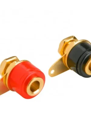DAYTON AUDIO Embases pour Fiches Banane plaqué Or (La paire) - Premium