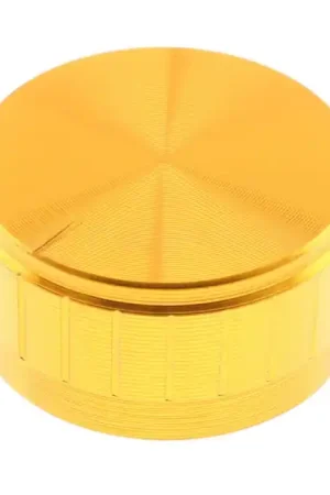 Bouton Aluminium Axe Cranté 34x17mm Ø6mm Cuivre | Nouveauté