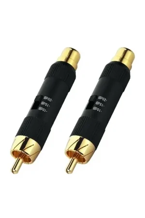 MONACOR ILA-1020 Régulateurs atténuateurs niveau ligne RCA -10dB -15dB -20dB (La paire) | Meilleure vente