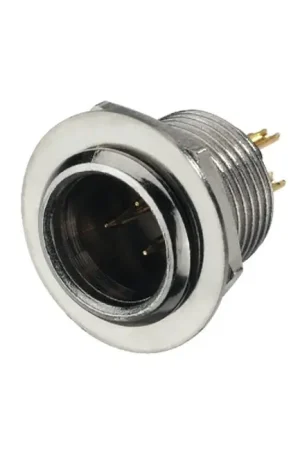 Vente flash | MONACOR XLR-308/P Embase Mini XLR plaquée Or Mâle