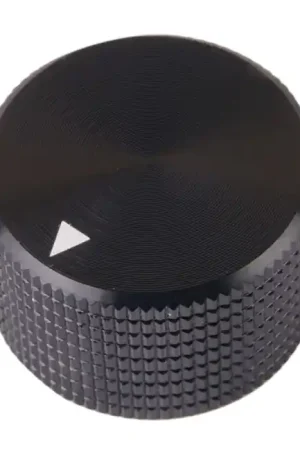 K008B Bouton Aluminium Massif 25x15mm Ø6mm Noir | Tendance